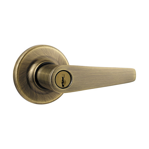 Kwikset Delta Keyed Door Lever with Standard Trim Rosette & Reviews